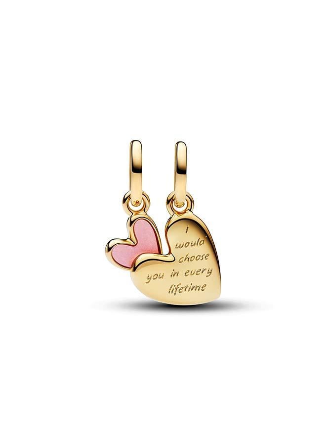 PANDORA Pink Mother & Daughter Splittable Dangle Charm - Image 2